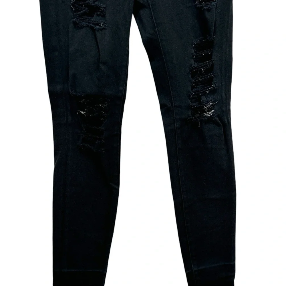 Frame Le Color Ripped Black Skinny‎ Jean | 24 - Picture 7 of 12